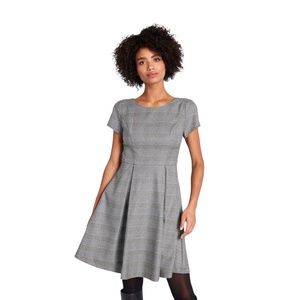 NWT ModCloth Grey A-Line Dress, Knee Length